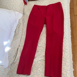 Chic red dress pants
